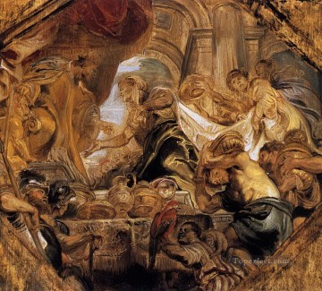Peter Paul Rubens Painting - king solomon and the queen of sheba Peter Paul Rubens